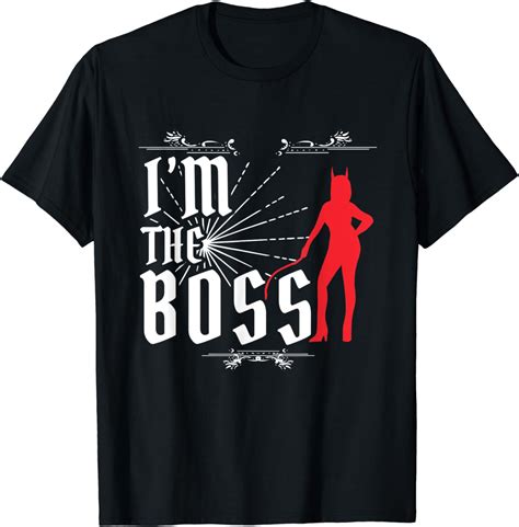 Im The Boss Retro Domina Sklavin Bondage Sub Dom T Shirt Amazonde Fashion