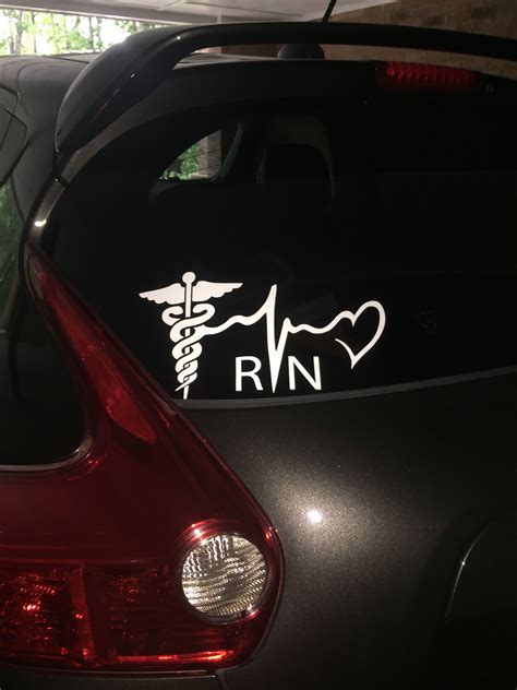 The Custom Rn Vinyl In Reality This Is 11 Search Nurse Rn Caduceus
