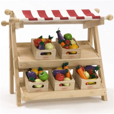 Wooden Market Stall Market Stalls Play Kitchen Diy For Kids