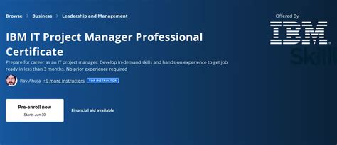 Ibm It Project Manager Professional Certificate Review