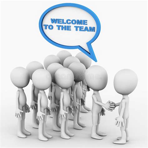 Welcome To The Team Stock Illustration Illustration Of Joining 28072079