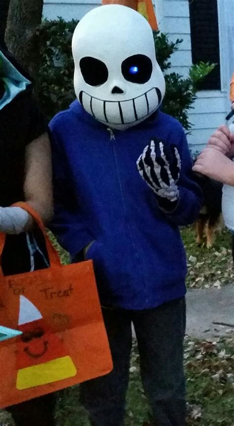 The Finished Sans Costume With Gloves From Party City Skeleton