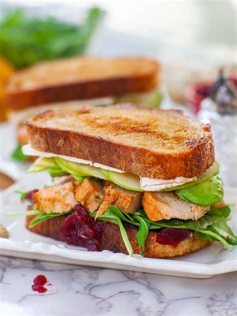 Cranberry Brie Turkey Sandwich Thanksgiving Leftovers Tatyanas