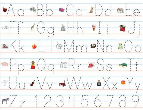 Laminated Alphabet And Number Sheets For Writing By Pipandloudesigns