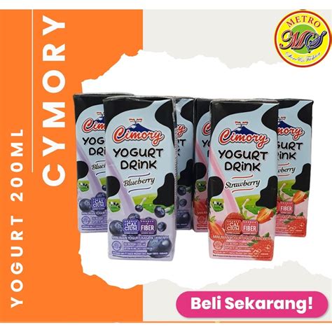 Jual METRO STORE CiMORY Yoghurt Drink Kotak 200ml Strawberry