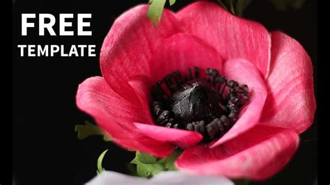 We've got all sorts of flower printables at activity village, and we are growing this section actively too. FREE template How to make paper Anemone flower - YouTube