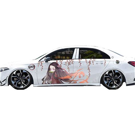 Buy Demon Slayer Nezuko Car Window Decal Anime Sticker Tanjiro Kamado Kimetsu No Yaiba Car