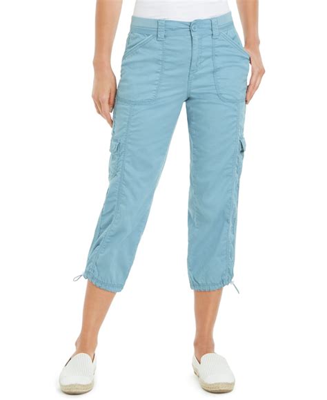Style And Co Cargo Capri Pants Created For Macys Macys Capri Pants