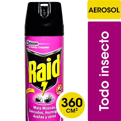 Insecticida Raid Sin Olor Mosquitos Moscas Y Zancudos Cc Clean Queen