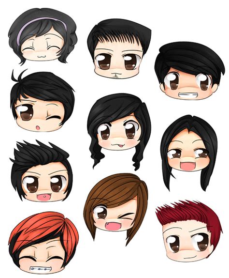 Chibi Faces By Dicex012 On Deviantart