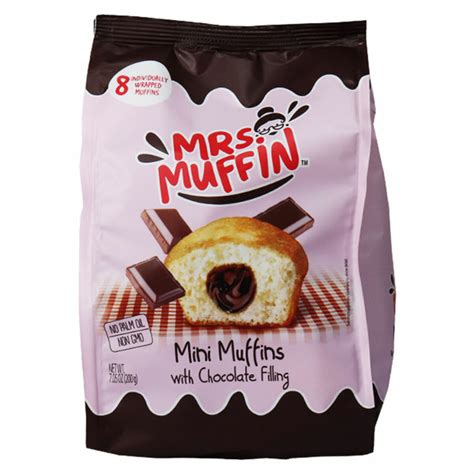 Mrs Muffin Mini Muffins mit Schokoladenfüllung 8er Pack von Motatos