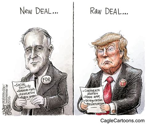 The New Deal Meets The Raw Deal A Pennlive Editorial Cartoon
