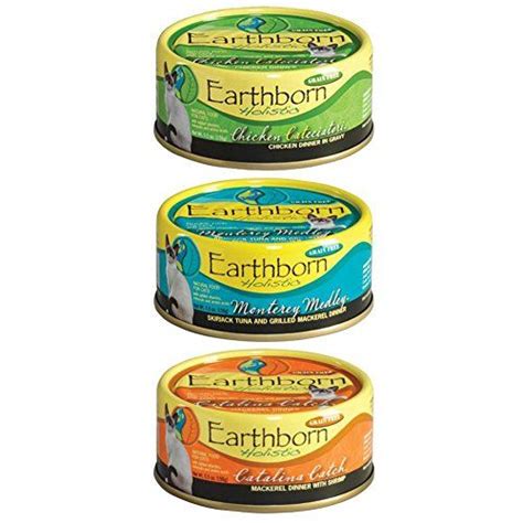 Enter the information from the food label into the correct boxes on the spreadsheet. Earthborn Holistic Wet Cat Food Variety Pack 3 Flavors ...