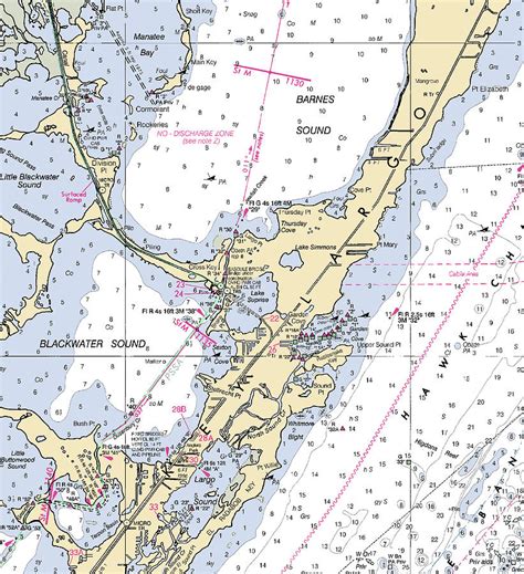 Key Largo Central Florida Nautical Chart Mixed Media By Sea Koast