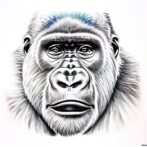 New School Gorilla Tattoo Idea Blackink