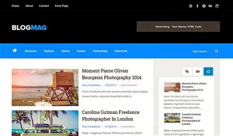 Blogmag Clean & Responsive Blogger Template | ThemeXpose