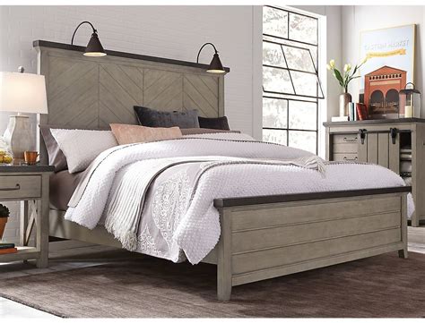 Modern design, made in spain welcoming modern european design two bed size options: Modern Farmhouse Weathered Grey King Bed in 2020 | Bedding ...
