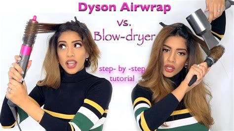 The dyson airwrap™ styler harnesses an aerodynamic phenomenon called the coanda directs air into the hair to give body, and the bristles create tension to shape hair as it dries. DYSON Airwrap vs. Blow-dryer - TUTORIAL || ARIBA PERVAIZ ...