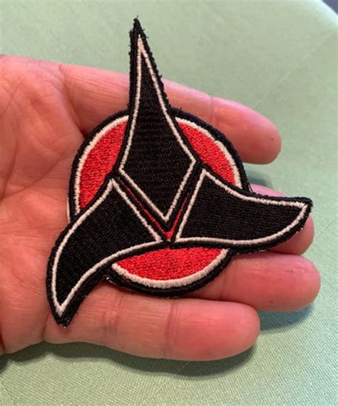 Klingon Military Iron On Patch Etsy