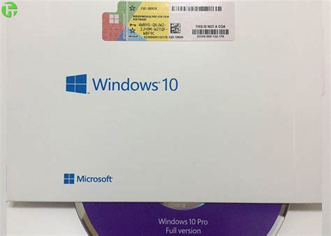 Genuine Windows 10 Key Code Coa Sticker Win 10 Pro Pack 32 Bit 64 Bit Oem