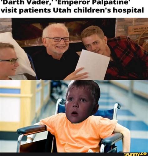 Darth Vader Emperor Palpatine Visit Patients Utah Childrens Hospital