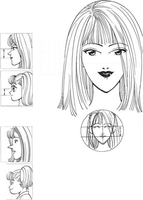Differences Of Face According To Age Female Manga Characters