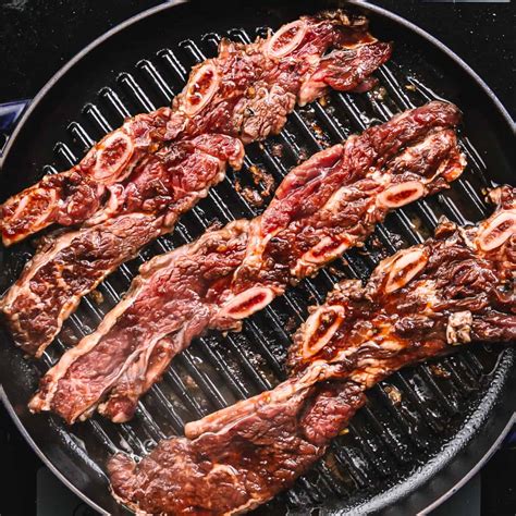 This can take about 1 hour and 15 minutes to 3 hours and it is not recommended to cook ribs while they are frozen. Kalbi - Korean BBQ Flanken Short Ribs | Posh Journal