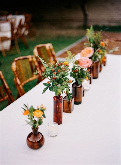Cute Wedding Table Vases Decorating Ideas Simple Wedding