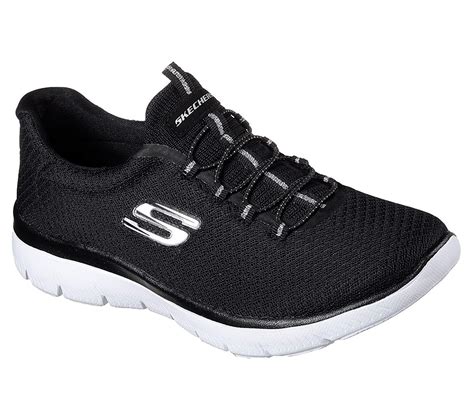 Skechers Summits Blackwhite Womens Training Shoe Size 6m