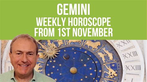 Gemini Weekly Horoscope From 1st November 2021 Youtube