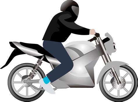 Car Motorcycle Clip Art Vector Man On A Motorbike Png Download 1195