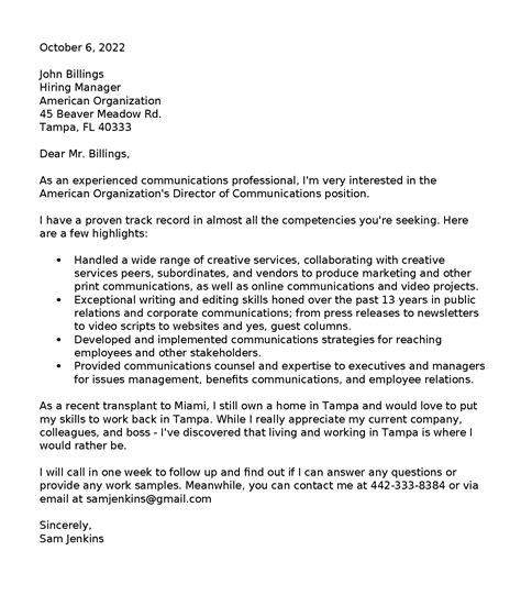 Cover Letter Examples for Job Seekers in 2024