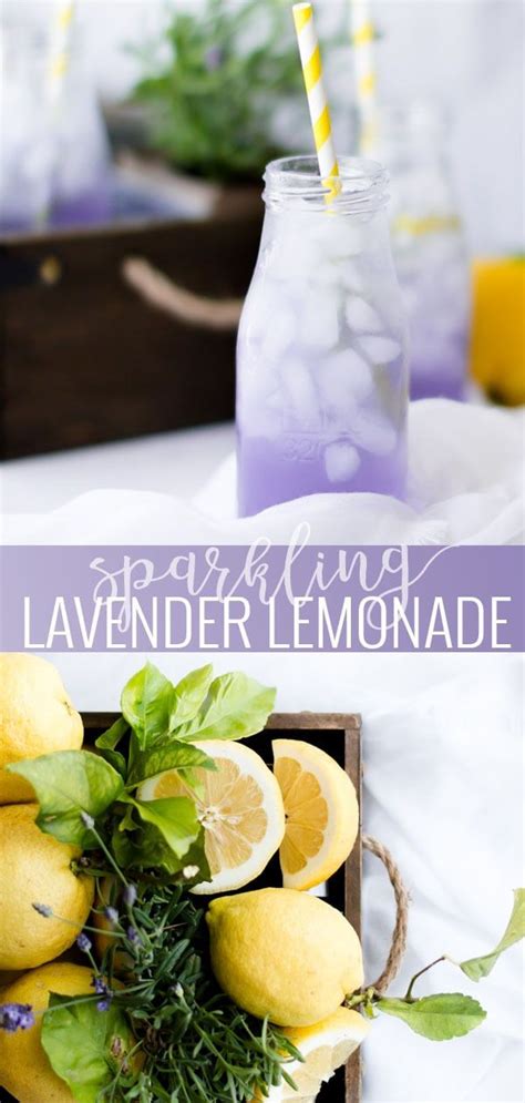 Sparkling Lavender Lemonade Summer Drinks Homemade Lemonade