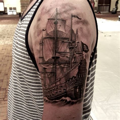 30 Cool Sailing Ship Tattoos Best Tattoo Ideas Gallery