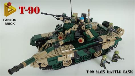 T 90 Main Battle Tank Panlos Brick Russian Army Unofficial Lego