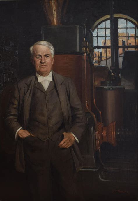Portrait Of Thomas Alva Edison 1847 1931 Artware Fine Art