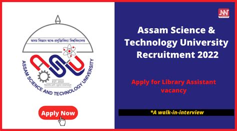Assam Career Apply For Library Assistant Vacancy In Assam Science