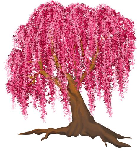 Pink Tree Stock Vector Illustration Of Brown Ornate 19950940