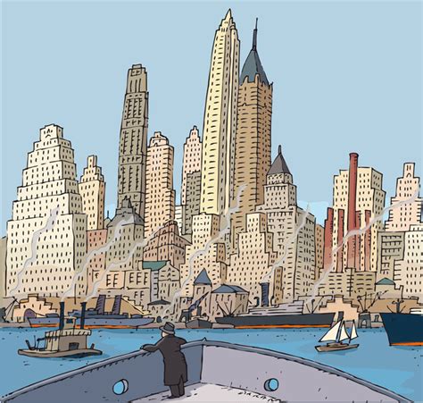 New York Midtown Jorge Arranz Dibujante Cuadros De Ciudades Tienda My