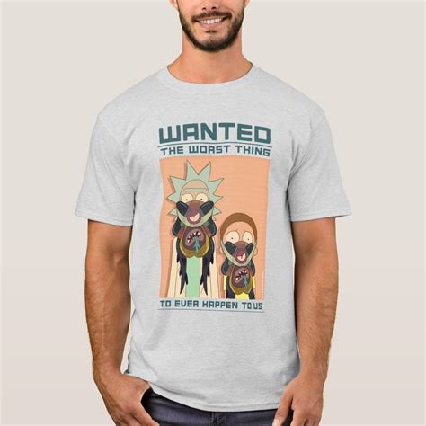Rick And Morty™ Glorzo Wanted Poster T Shirt Zazzle T Shirt