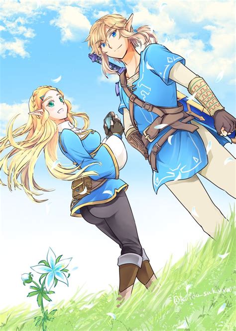 Zelda And Link From Breath Of The Wild By Kaidosakura
