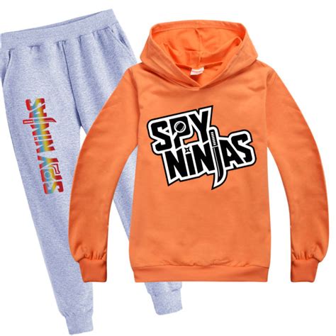 Hoodie Pants 2pcs Sets Spy Ninja Spring Kids Printed Tracksuit Baby