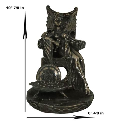 Celtic Goddess Of Fertility Maeve Seated On Throne Statue 11h Medb Ma