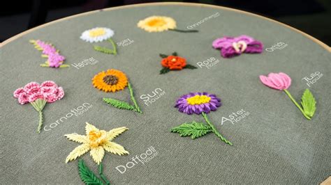 Simple Embroidery Flowers Best Flower Site
