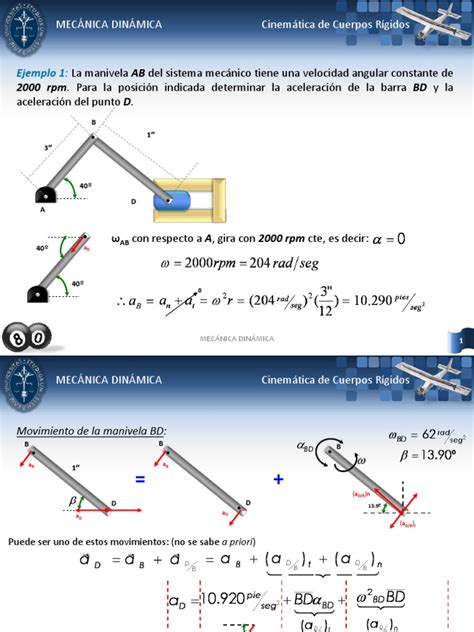 Problemas Resueltos De Cinemática De Cr Cinemática Dinámica Mecánica