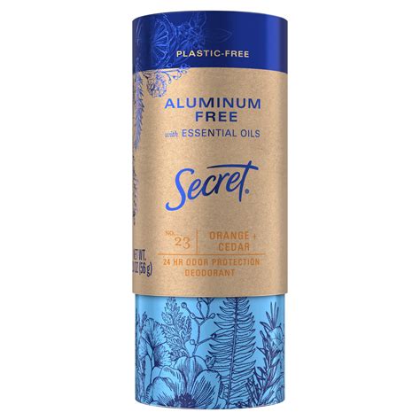 Secret Deodorant For Women With Essential Oils Orange And Cedar Scent