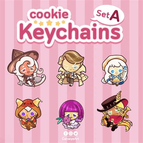Cookie Run Keychain Cookie Run Kingdom Latte Almond Etsy