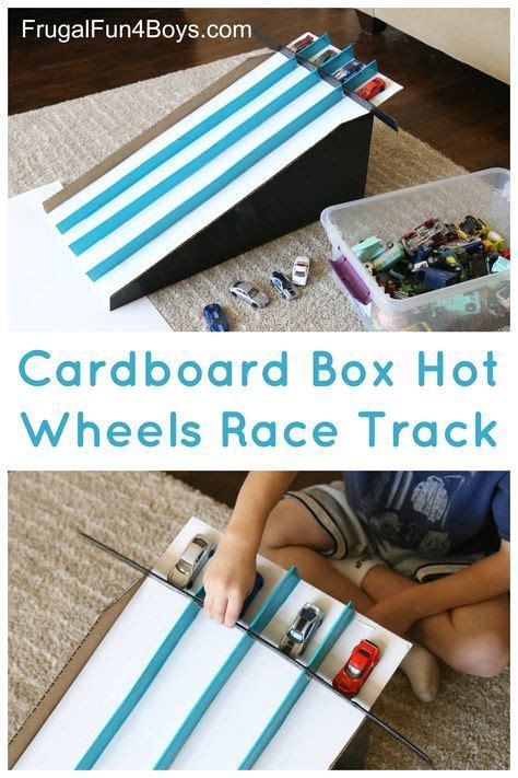Turn A Cardboard Box Into A Race Track For Hot Wheels Cars This Simple