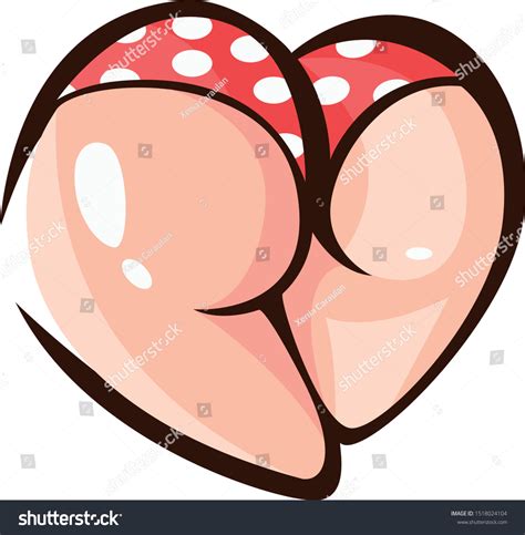 Closeup Sexy Naked Woman Booty Ass Stock Vector Royalty Free Shutterstock