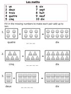 French numbers worksheets (basic) | Teaching Resources